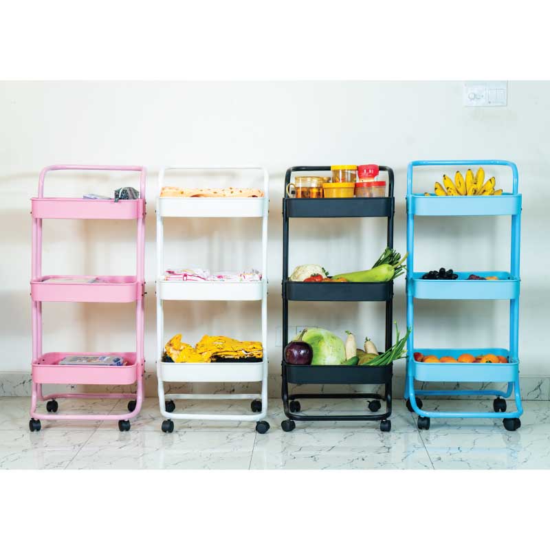 3 LAYER MULTIPURPOSE TROLLEY RACK